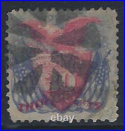 United States, Scott #121, 30c Shield, Eagle and Flags, Used