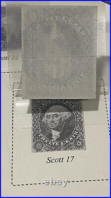 United States, Scott 17 1851-56 12c, George Washington, stamp