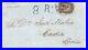 United States Scott 28 on 1859 folded letter to Spain with 8 R handstamp