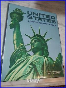 United States Stamp Collection In 1958 Handsome Harris Liberty Album 1850s Fwd