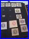 United states Very old stamps vintage Cut Square album collection lot