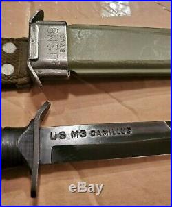 Us Ww2 M3 Camillus Fighting Knife Ordnance Stamped