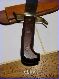 VINTAGE 1973/74 WESTERN USA W49 BOWIE KNIFE WithSHEATH GUARD STAMPED GREAT COND