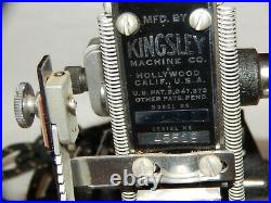 VINTAGE Kingsley Hot Foil Stamping Embossing Machine & Lots Of Accessories-WORKS