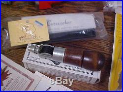 VINTAGE. LEATHER TOOLING KIT 269 STAMPS, HOW TO BOOKS, TOOLS, MISC. TANDY CRAFT0