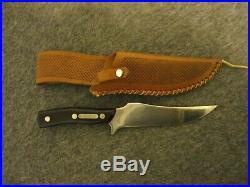 VINTAGE SCHRADE WALDEN OLD TIMER 150T DEERSLAYER KNIFE-1stRUN STAMP-WEAVE SHEATH