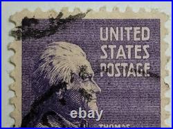 VINTAGE United States Postage Stamp THOMAS JEFFERSON (Purple 3 cent) 018