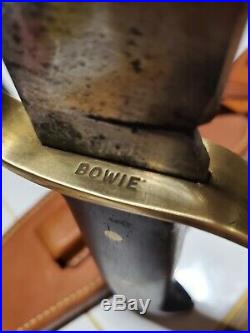 VINTAGE WESTERN W49 USA BOWIE KNIFE WithCUSTOM MADE SHEATH GUARD STAMPED 1966-68