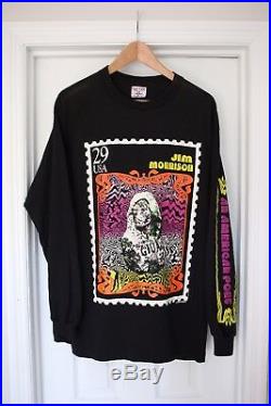 VTG 1993 Jim Morrison The Doors Rock and Roll HOF Stamp T Shirt Sz XL USA Made
