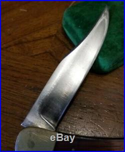 VTG RARE Early 60's Buck 110 Lockback Knife ONE LINER Inverted Line Tang Stamp