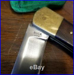 VTG RARE Early Buck USA 110 Lockback Knife 2 LINER Inverted Tang Stamp 1960's