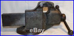 VTG Reed MFG Co Erie Pa USA No. 104 Heavy Bench Vise 4 x 6 Stamped 1076 45lbs
