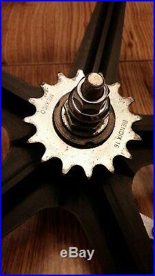 VTG Skyway 1st Gen Black Un-stamped Tuff Wheel Mags, Font/Rear Set, Coaster
