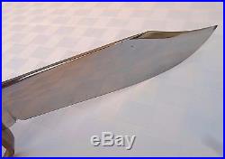 VTG WESTERN W49 BOWIE KNIFE GUARD STAMP BOULDER CO. USA With SHEATH VIETNAM ERA