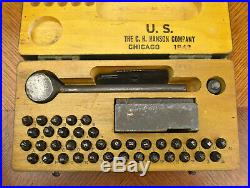 VTG WWII US Military Army Meat Can Utensil Die Stamping Kit C. H. Hanson Co 1942