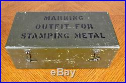 VTG WWII US Military Army Meat Can Utensil Die Stamping Kit C. H. Hanson Co 1942