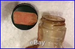 Very Nice 1955-60 Jack Daniels 1/2 pint Bottle with Green Labels and Stamps