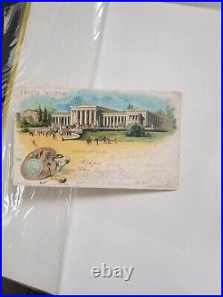 Very rare US post stamps, Postal cards and very rare stamp price book from 1901