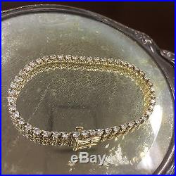 Vintage 14k Round Diamond Tennis Bracelet 9.4g Stamped JST 1.44 tcw