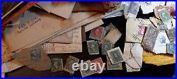 Vintage 1800 1900 United States Postage Stamp Collection Rare Estate Find