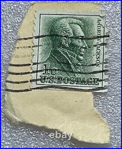 Vintage 1963, Andrew Jackson, 1 Cent Stamp, Green