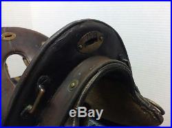 Vintage / Antique US Cavalry McClellan 11 1/2 Saddle WWI Stamped F. S. J. Co AM