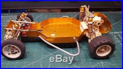 Vintage Associated RC10 Gold Pan A Stamp buggy withHot Trick Steering + Parts