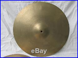 Vintage Avedis Zildjian A Cymbals Set of 4 Made in USA 1960s Stamp NR