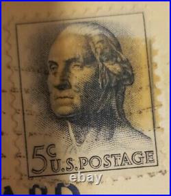 Vintage George Washington Stamps 5 cent 1962 United States