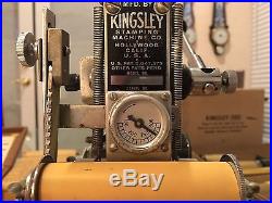 Vintage KINGSLEY Hot Foil Stamping Machine M-50 + Accessories