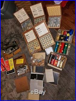 Vintage KINGSLEY Hot Foil Stamping Machine and accessories LOOOK NO RESERVE