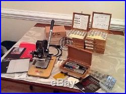 Vintage KINGSLEY Stamping Machine Model M-101