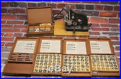 Vintage Kingsley Hot Foil Stamping Machine and Type LOT