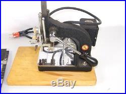 Vintage Kingsley M-60 Hot Foil Stamping Machine With Lots of Accessories