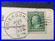 Vintage Post Card with U. S. One Cent B. Franklin Stamp Issue of 1908-09 rare