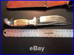 Vintage R. H. Ruana Bonner Montana M Stamped Knife