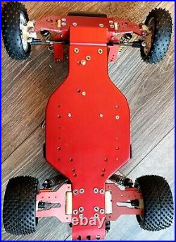 Vintage RC10 A Stamp Hot Trick Stuff Shelf Buggy Rare Alluminum Wheels and Tires