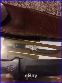 Vintage RUANA Knife 26CD Tapered M Stamp/Orig. Sheath