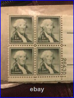 Vintage Rare US 3 Cent George Washington Stamp Purple / Violet