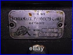 Vintage Schermack 10 Cent Postage Stamp Vending Machine, Visible Coin Operated