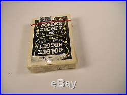 Vintage Sealed Black Golden Nugget Playing Cards Las Vegas Unopened Stamped