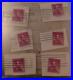 Vintage Stamps from the United States of America, Purple Abraham Lincoln Stamps