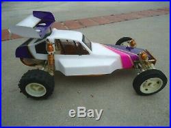 Vintage Team Associated A Stamp RC10 1/10 RC Buggy Car with Andys Painted Body