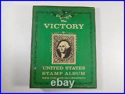 Vintage The Victory United States Stamps and Album with Full Size Illustrations