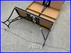 Vintage Yellow Handy Folding Picnic Table and Chair Set Milwaukee Stamping Co