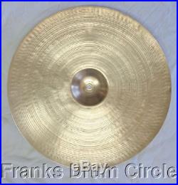 Vintage Zildjian 50's 22 Thin Ride Cymbal 2,527g Large Block Letters Stamp