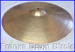 Vintage Zildjian 50's 22 Thin Ride Cymbal 2,527g Large Block Letters Stamp