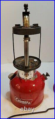 Vintage coleman lantern 200a 1966 67 error no stamp low vent U. S. A. Restored