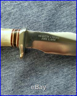 Vintage'rare' Randall Knife Model 8-4.'bird & Trout'. Low's' Blade Stamp