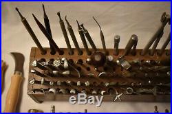 Vtg Craftool Lot Of Leather Working Tools Stamps Punches